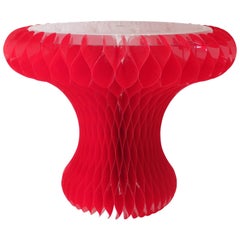 Marc Newson Red 'Gello' Table Made for Les 3 Suisses in 1994, Original Box