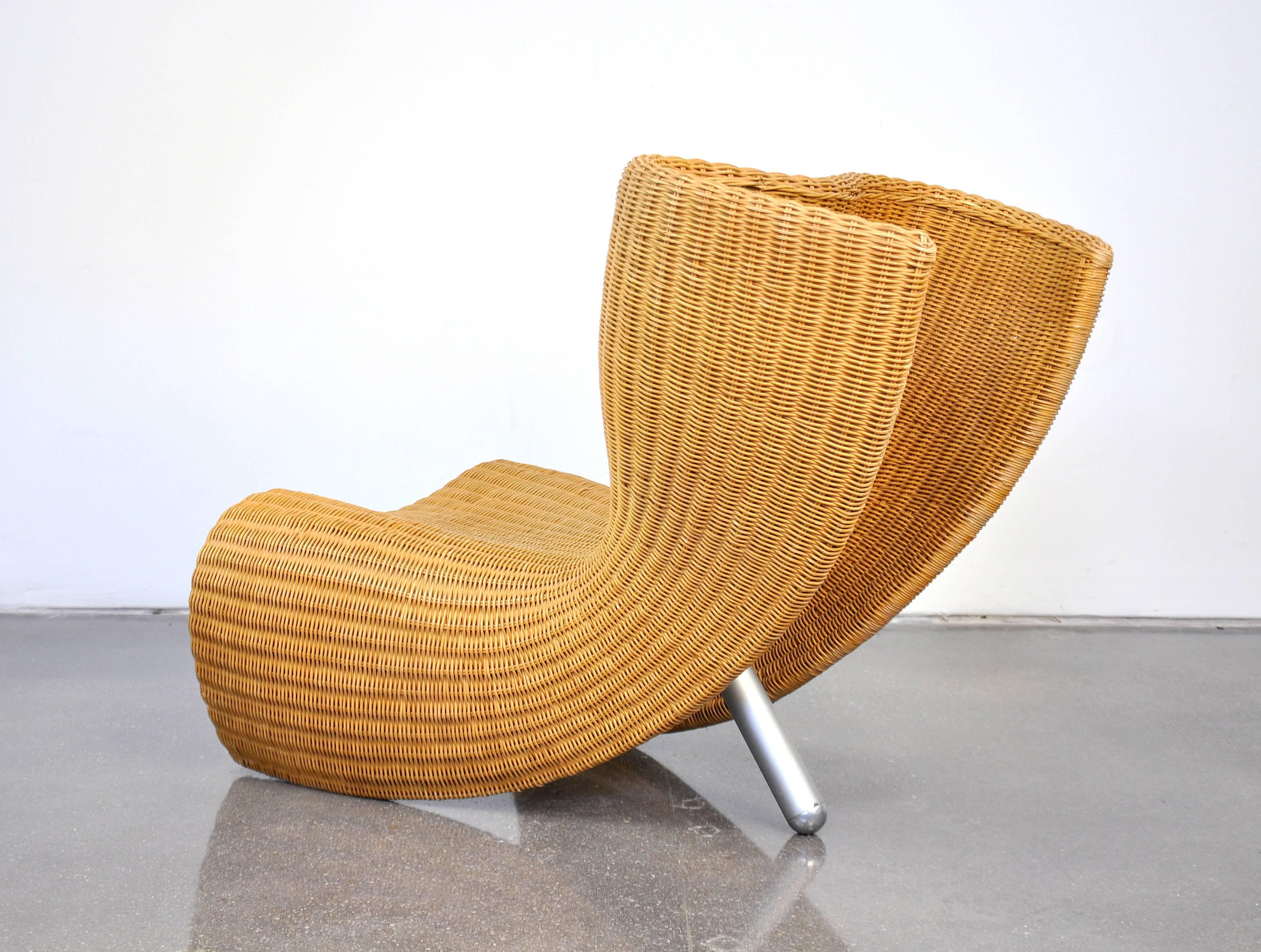 Marc Newson Wicker Felt Chair At 1stDibs Marc Newson Wicker Chair 