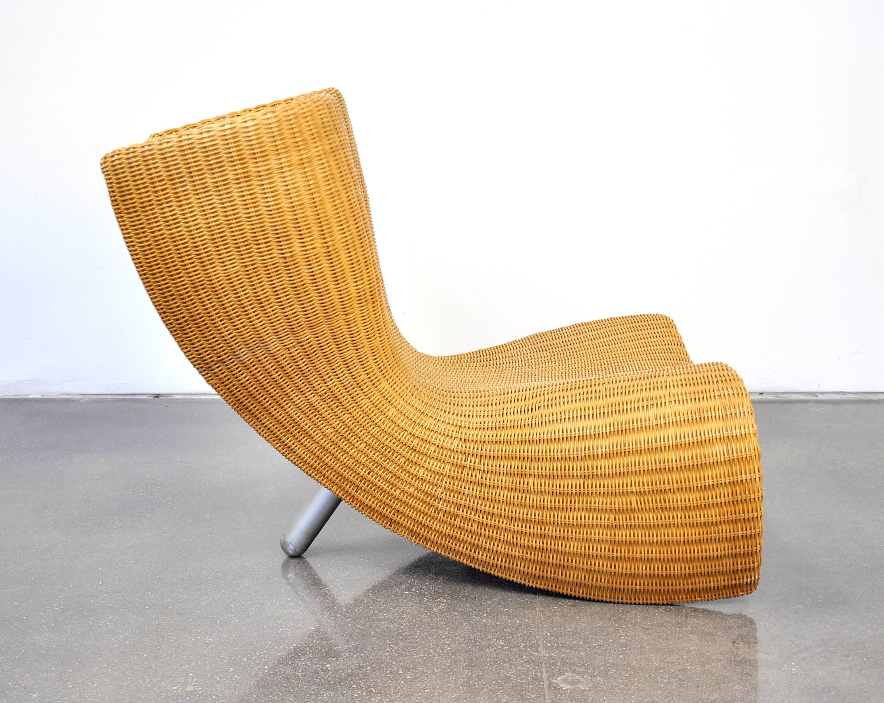 Post-Modern Marc Newson Wicker Felt Chair