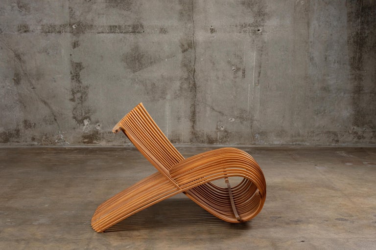 Marc Newson Wooden Slatted Lounge Chair 5