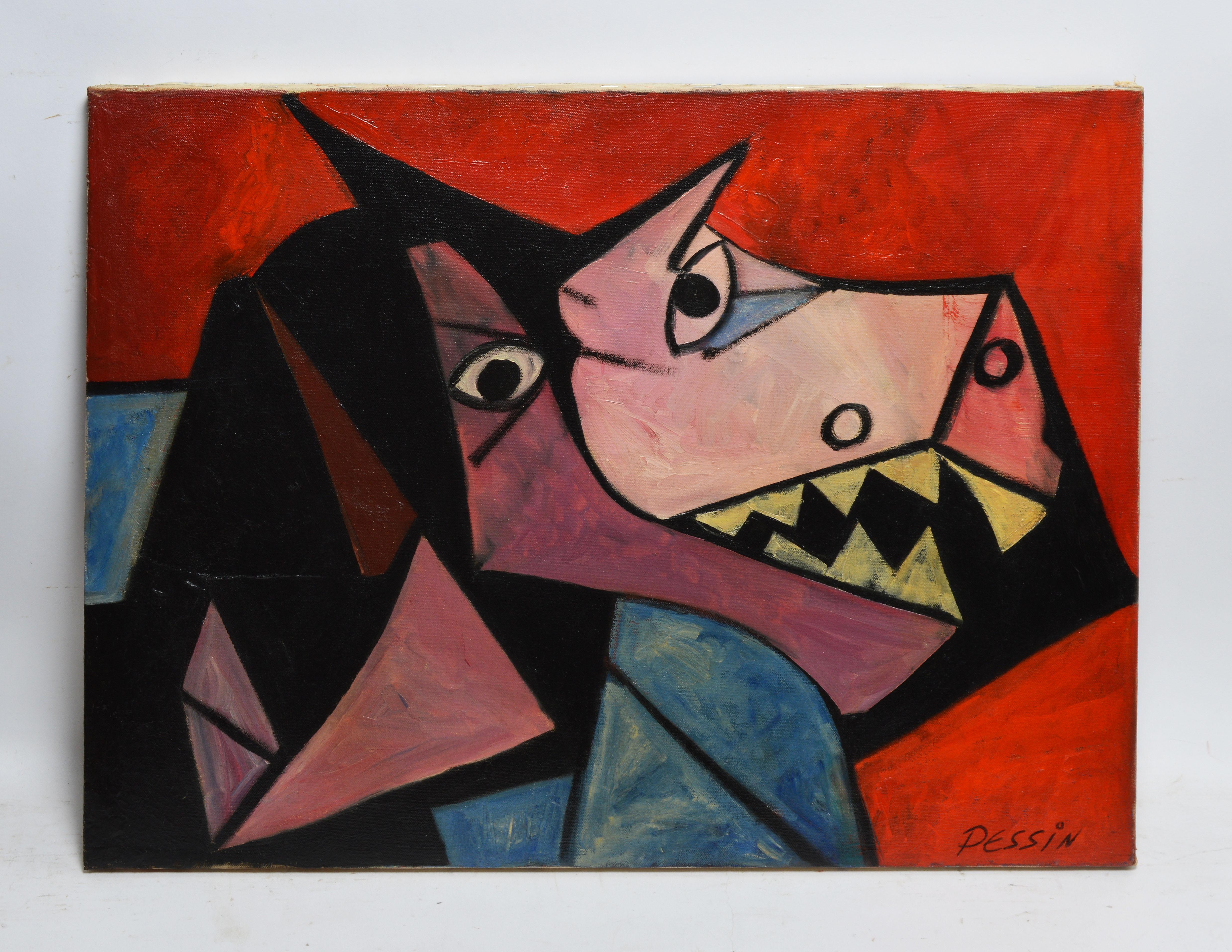 Cubist Composition of a Dog by Marc Pessin 3