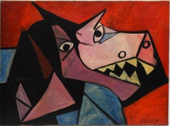 Cubist Composition of a Dog by Marc Pessin