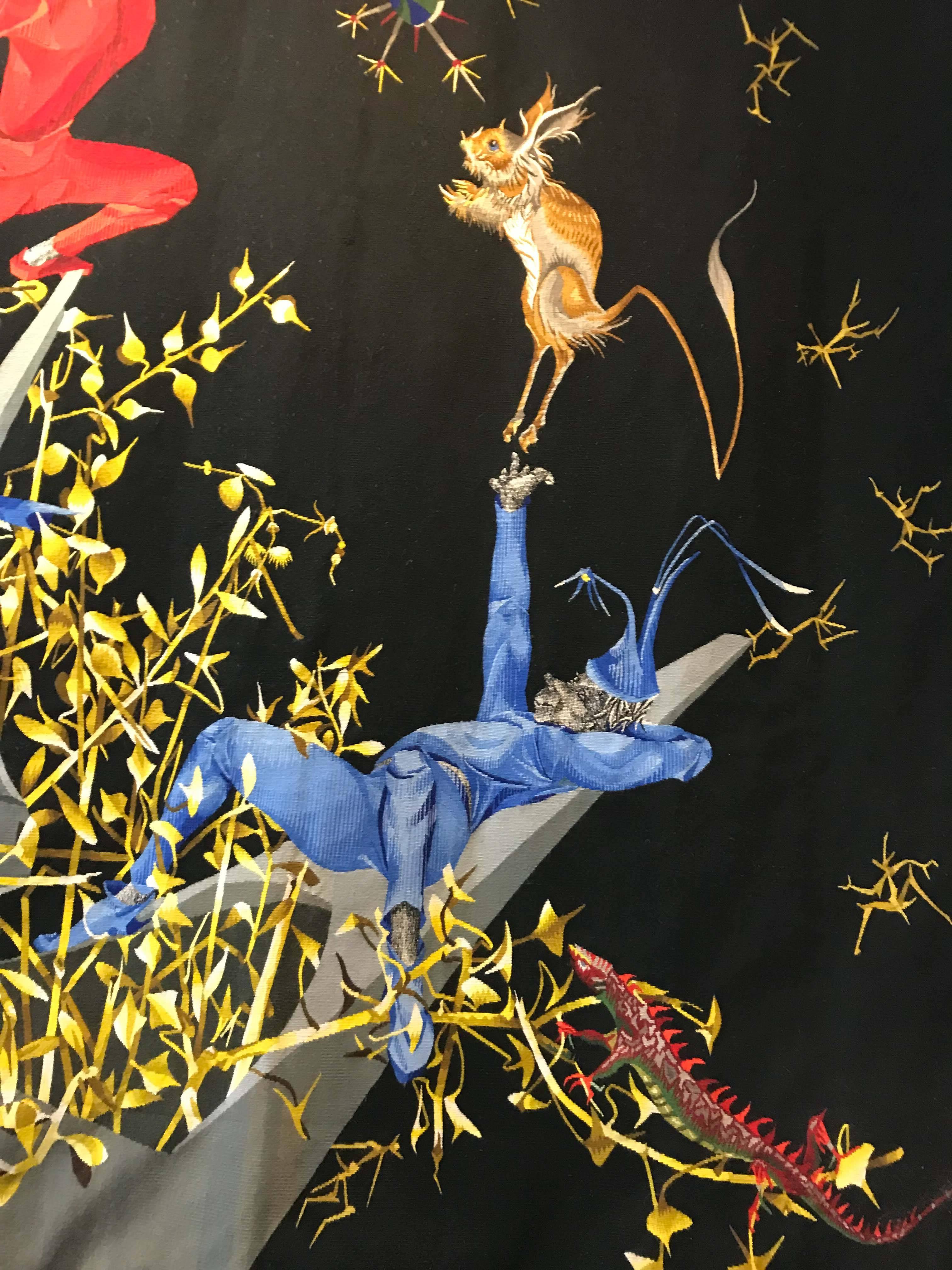 Marc Petit-Wandteppich von Atelier Raymond Picaud, Aubusson im Zustand „Hervorragend“ im Angebot in Vancouver, BC
