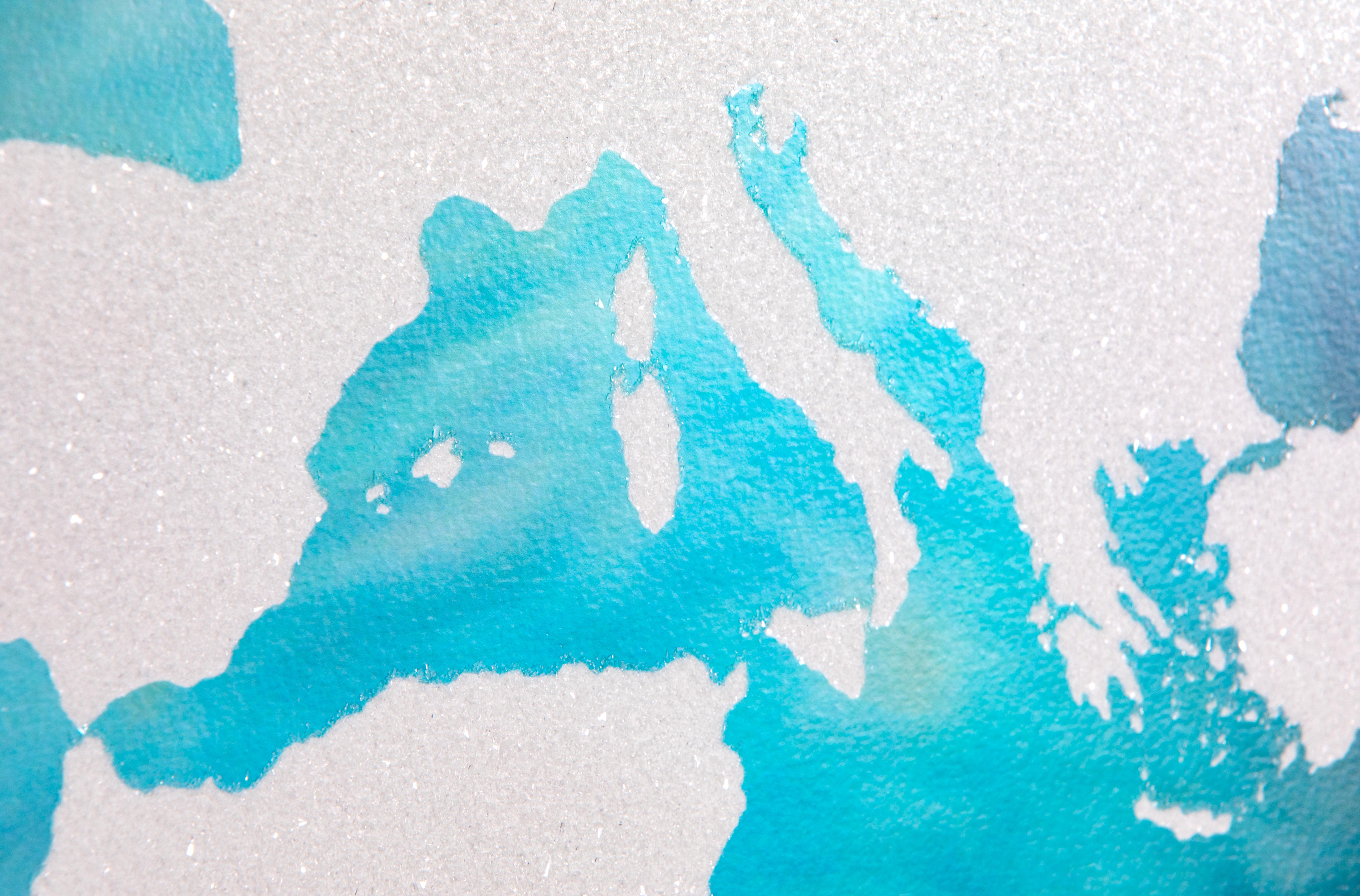 'Ice Age' Iris Archival Screen Print with Diamond Dust, 2023 For Sale 1