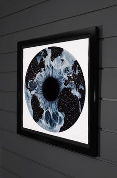 Marc Quinn, 'Iris' with Diamond Dust, Blue/Black, 2019