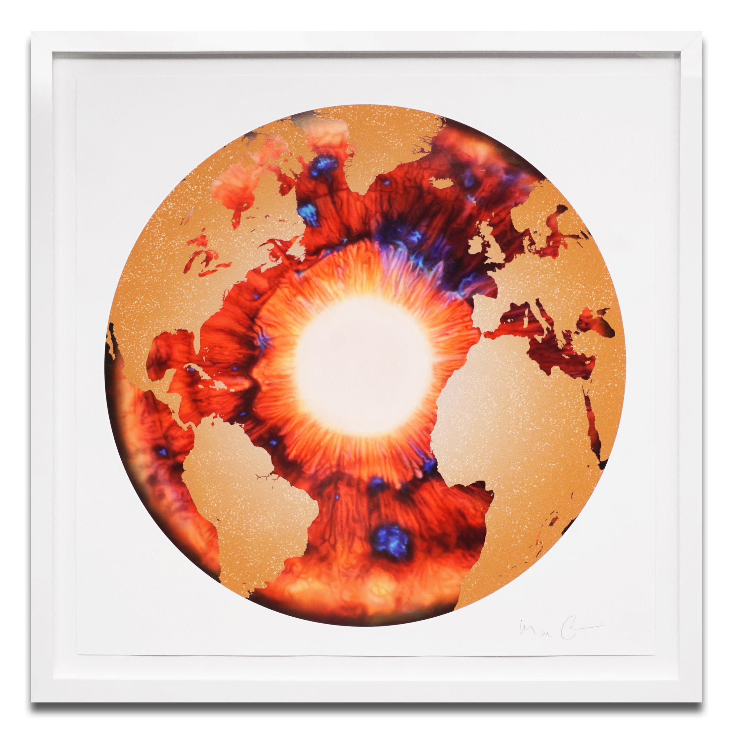 Marc Quinn, 'Iris' with Diamond Dust, Red/Gold, 2020 1