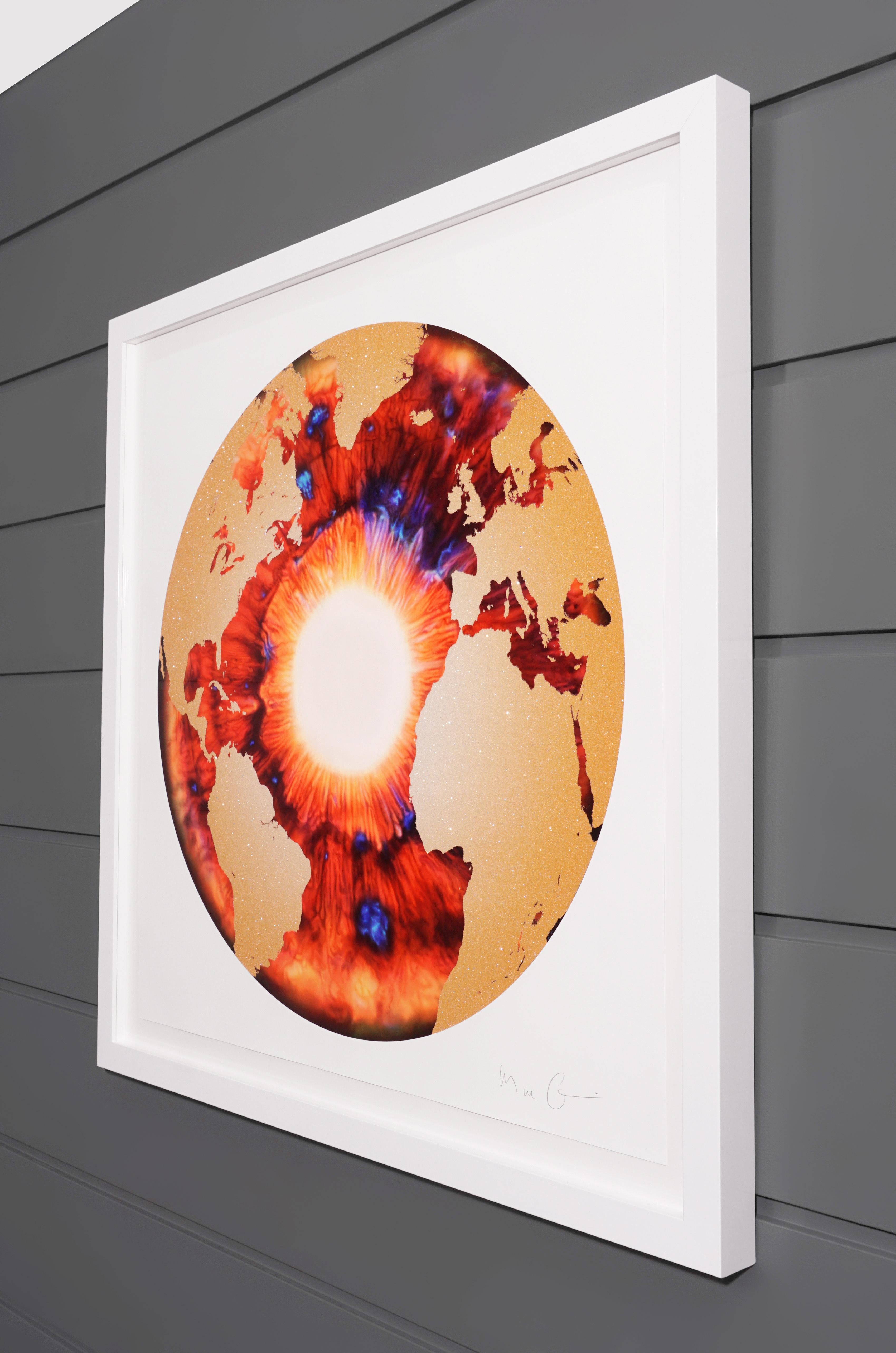 Marc Quinn, 'Iris' with Diamond Dust, Red/Gold, 2020 5