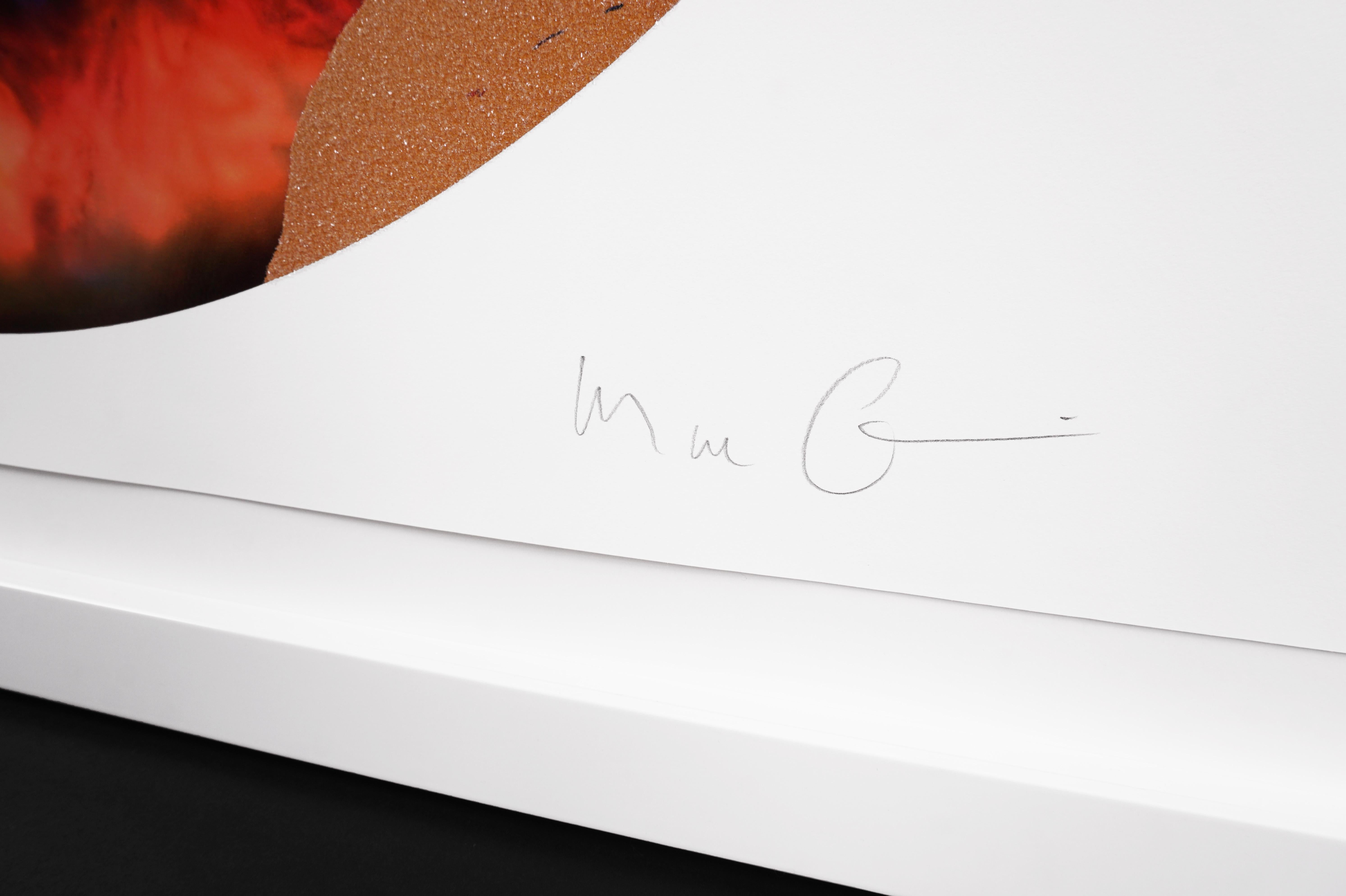 Marc Quinn, 'Iris' with Diamond Dust, Red/Gold, 2020 8