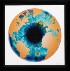 Marc Quinn, 'Iris' with Diamond Dust, Turquoise/Gold, 2020