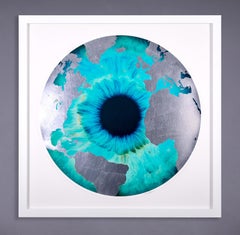 Iris „Raw Earth“ Iris Archivalischer Raumteiler mit Blattsilber, 2023