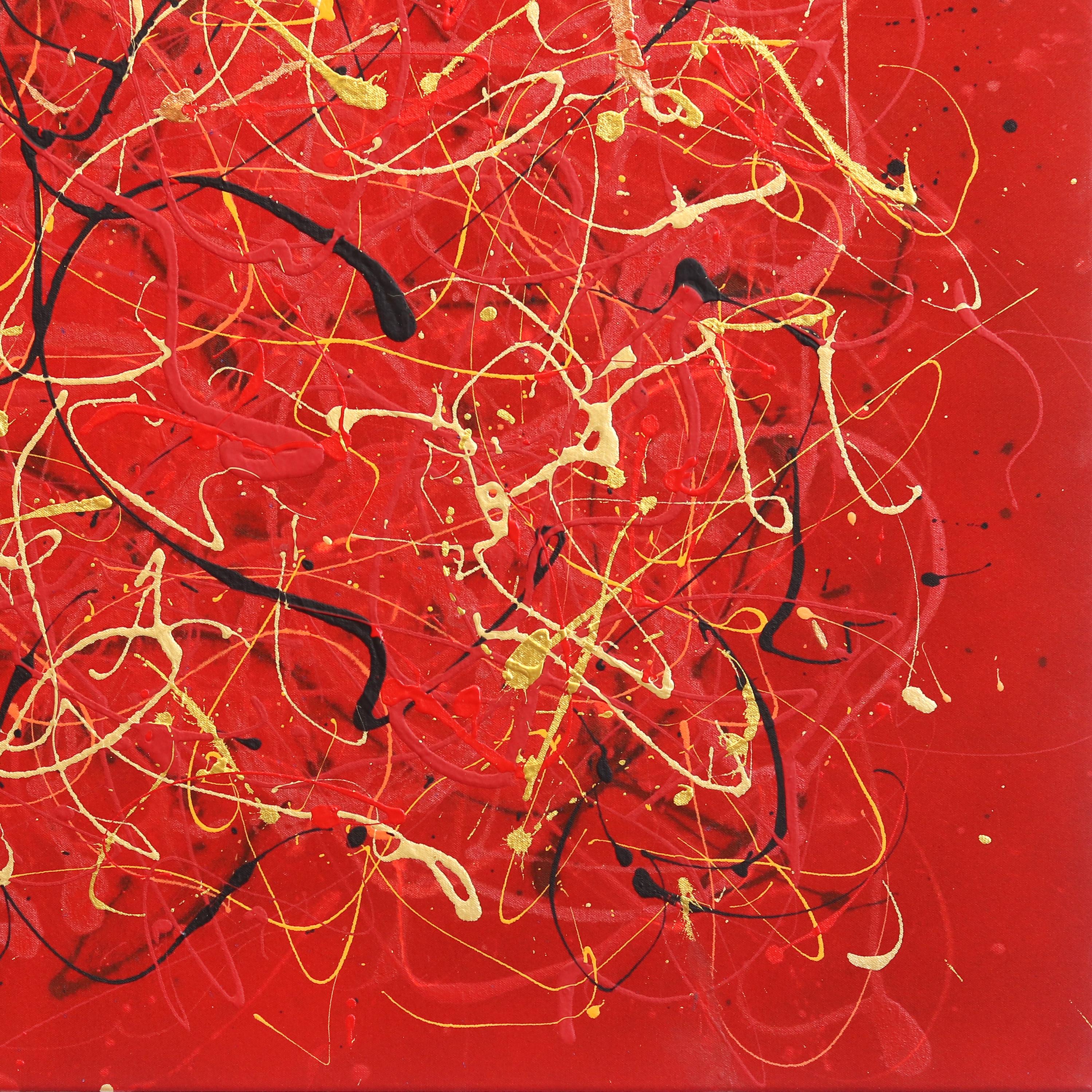 Antica saggezza - Pittura espressionista astratta a strati di grandi dimensioni in vendita 5