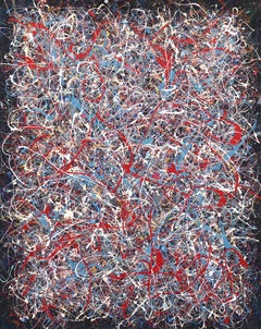 Big Bang 2  - Abstract Colorful Textural Action Painting