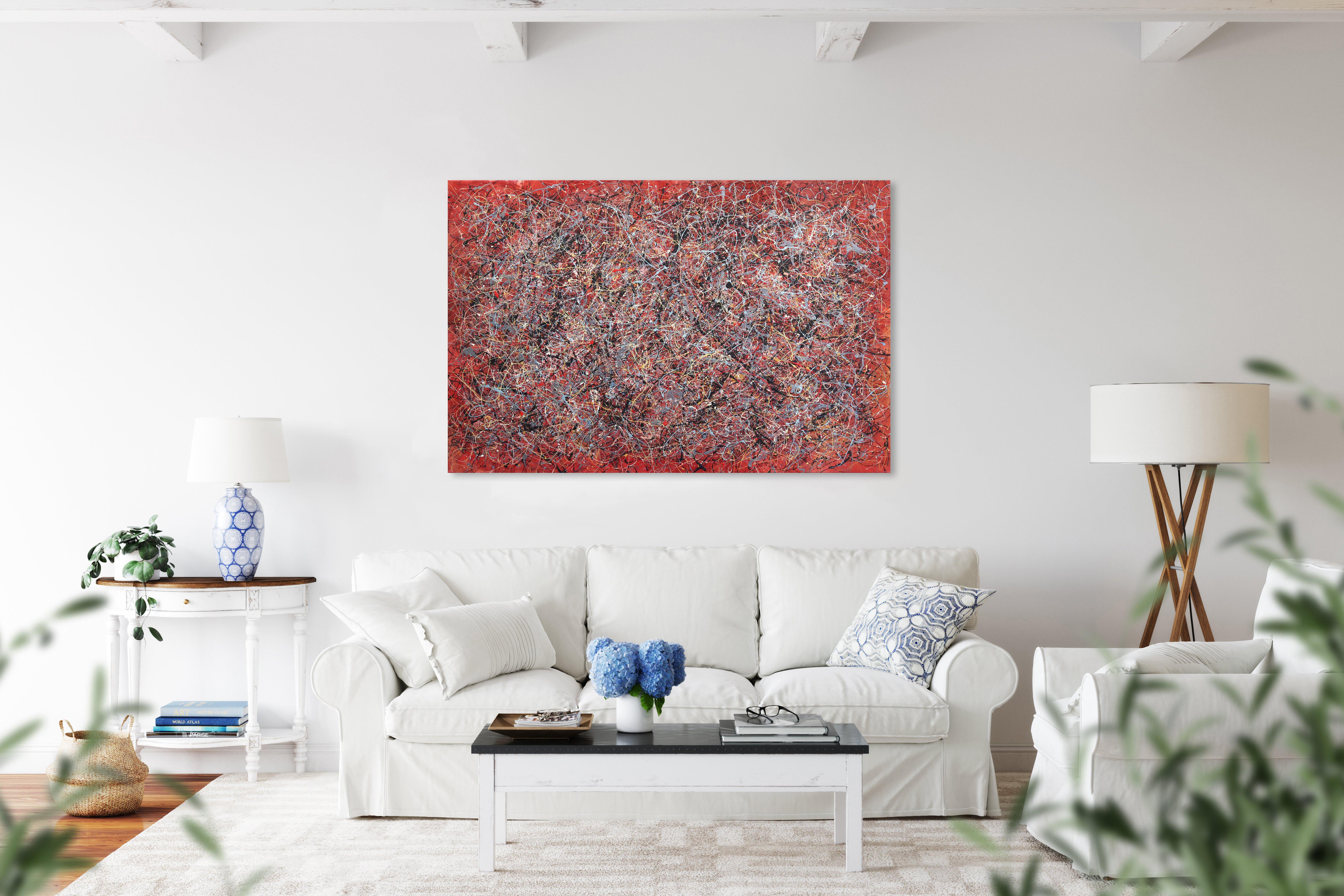 Red Pollock - Painting by Marc Raphael
