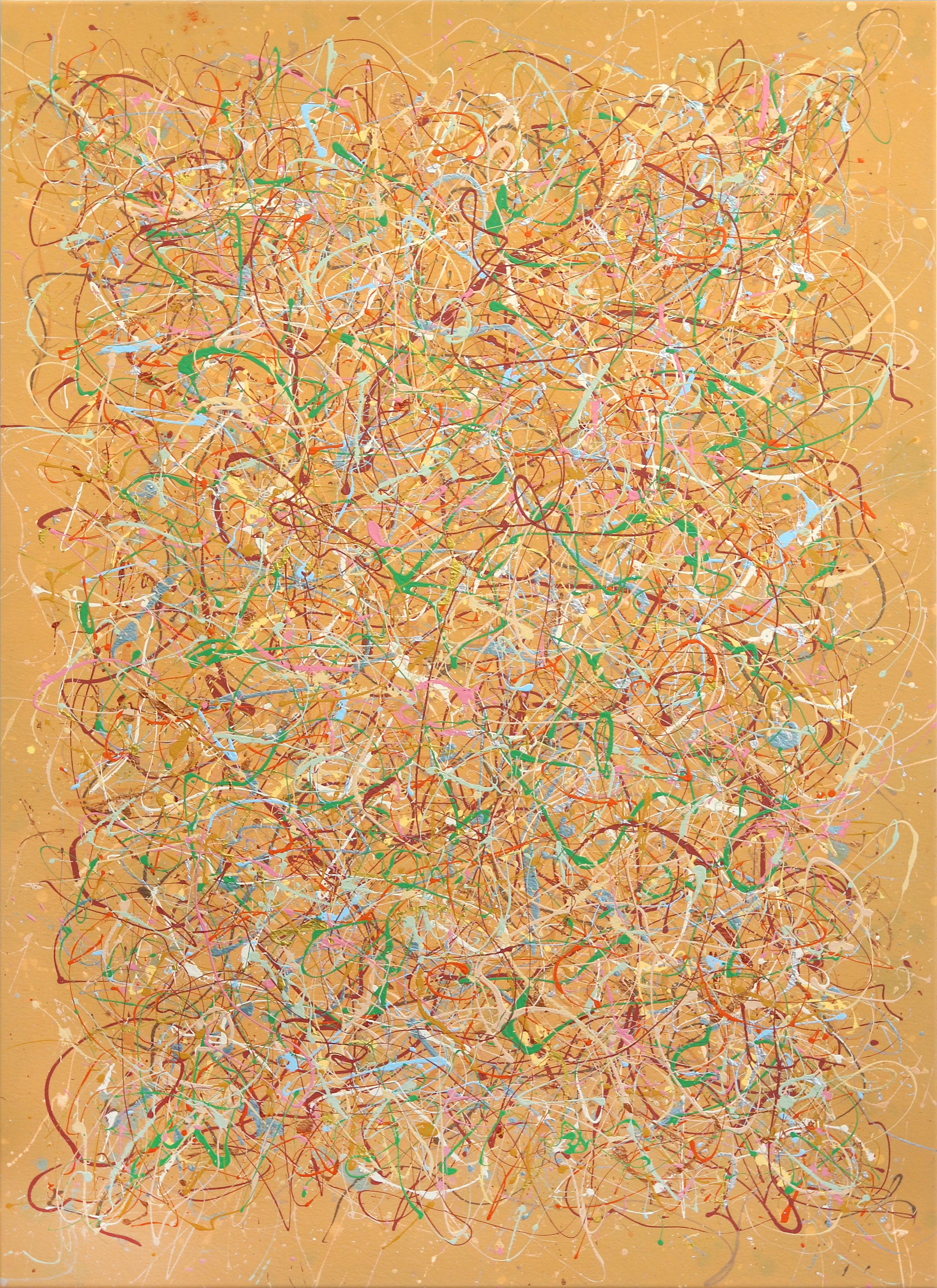 Primavera in fiore - Grande quadro astratto originale con texture calda e terrosa - Mixed Media Art di Marc Raphael