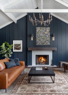 White Noise - Peinture goutte à goutte colorée, énergique, abstraite, expressive et texturée