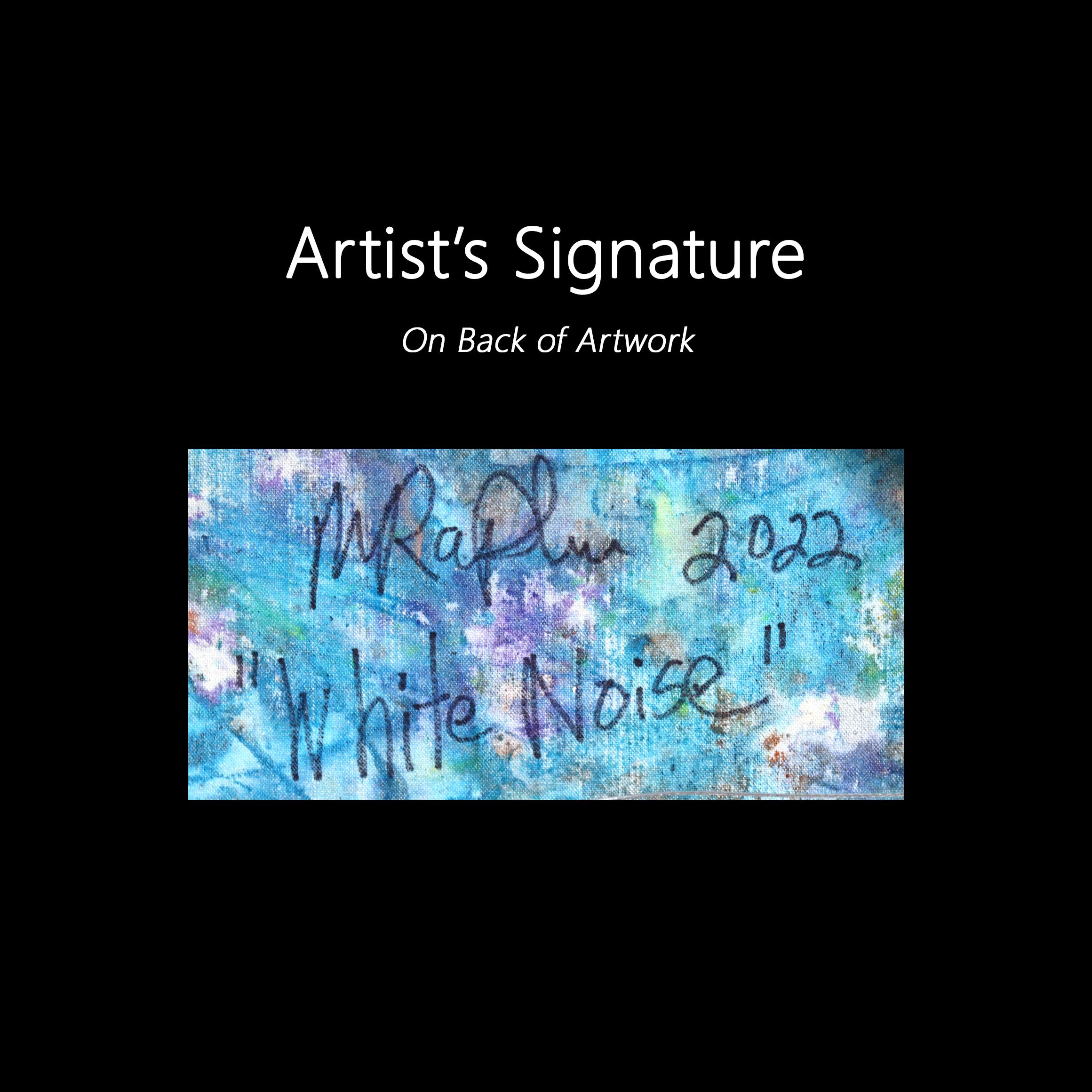 White Noise - Colorful Energetic Abstract Expressive Textural Drip Painting For Sale 6