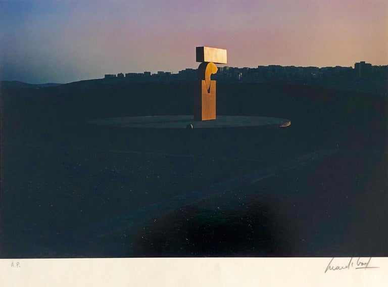 Marc Riboud - Vintage Colour Photograph Kadishman Sculpture Jerusalem ...