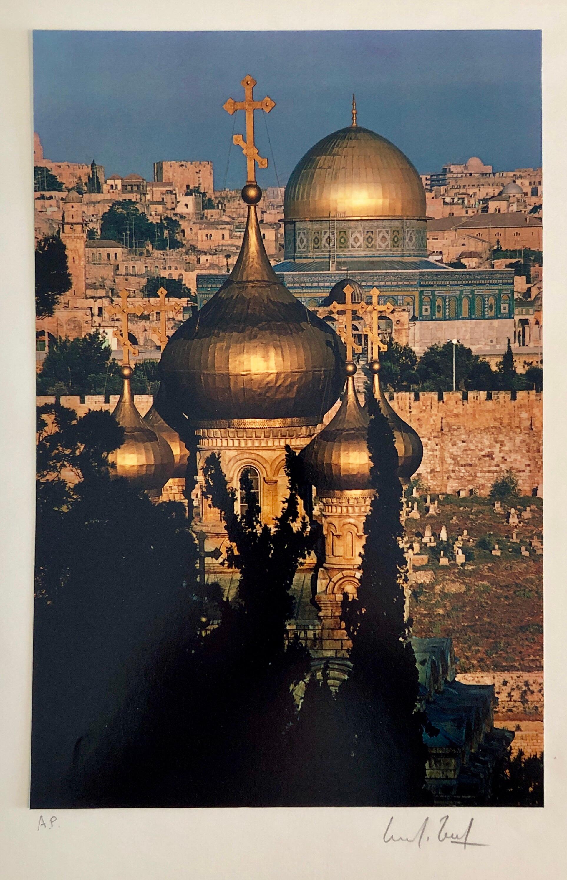 Vintage Color Photograph Old City Jerusalem Temple Mount Marc Riboud Photo 1973 4