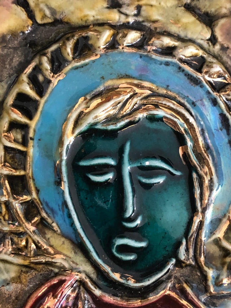 Marc Roussel French Ceramist, Saint Portrait, Vallauris, 1960s For Sale ...