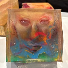 "Inner Light" (2022) par Marc Scheff, peinture originale multimédia