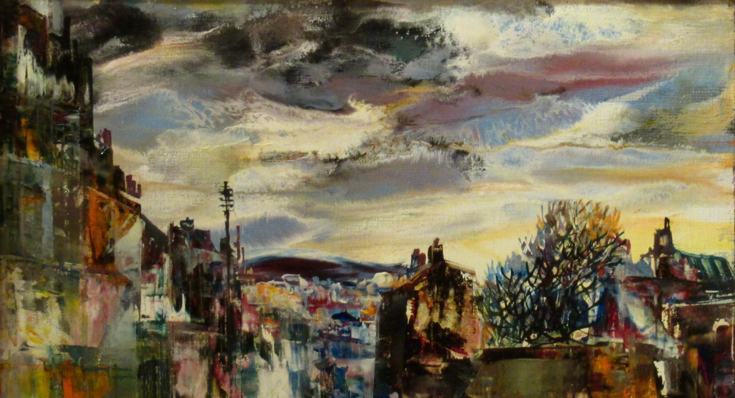 Rue de Paris Sous la Pluie II - Impressionist Painting by Marc Selva