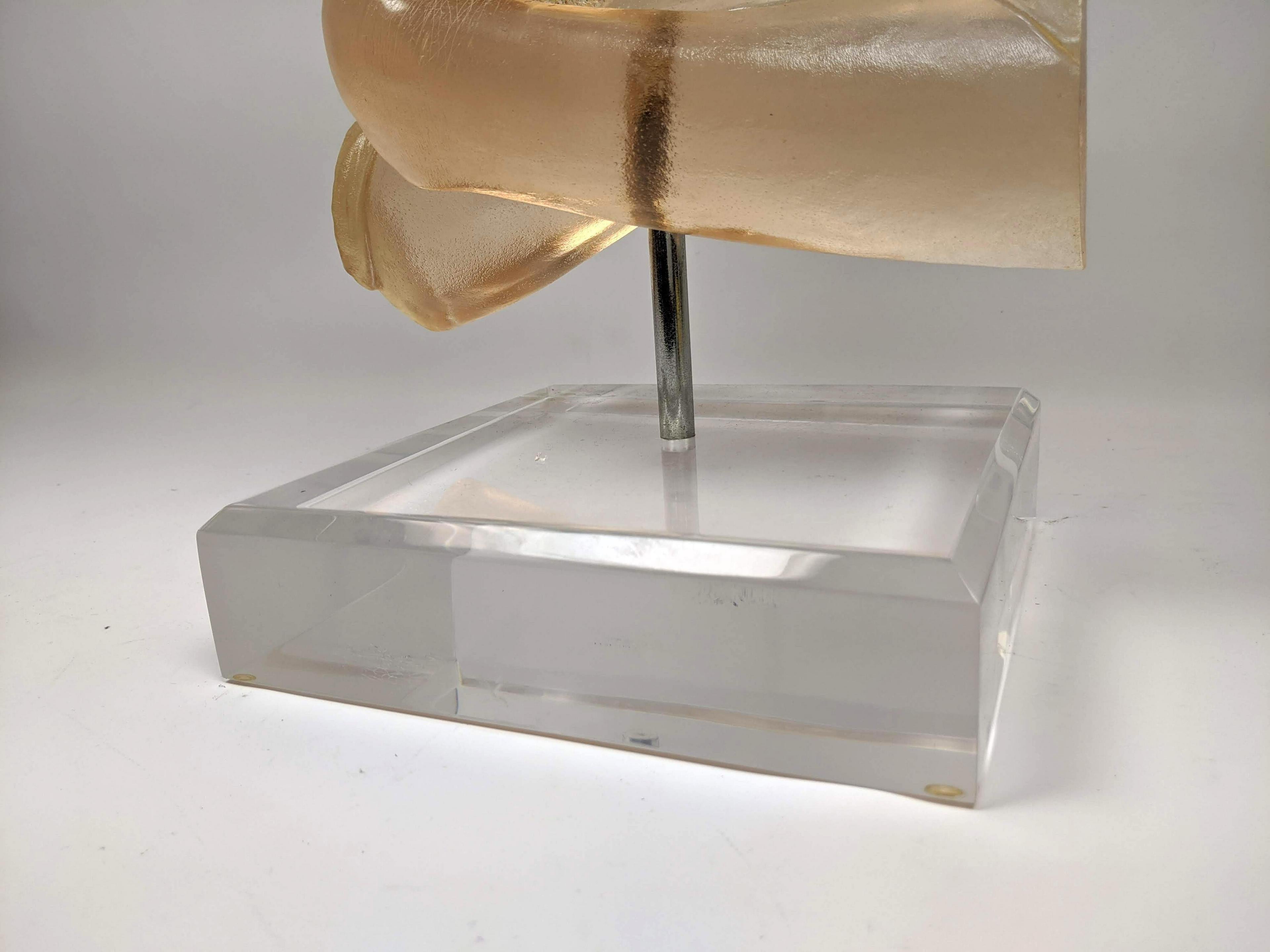 Marc Sijan Busto Retrato Escultura Contemporánea Hiperrealista de Resina Acrílica Fundida en venta 10