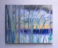 Marc Tanguy - "Etang" Huile sur toile, peinture contemporaine