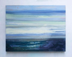 Marc Tanguy - "Vallée" Huile sur toile, paysage contemporain