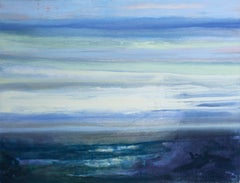 Marc Tanguy - "Vallée" Huile sur toile, paysage contemporain