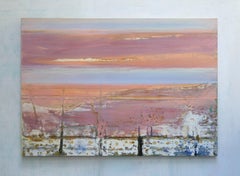 Marc Tanguy - "Lagune vénitienne", Huile sur toile, Paysage contemporain