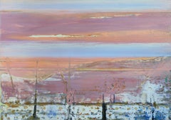 Marc Tanguy - "Lagune vénitienne", Huile sur toile, Paysage contemporain