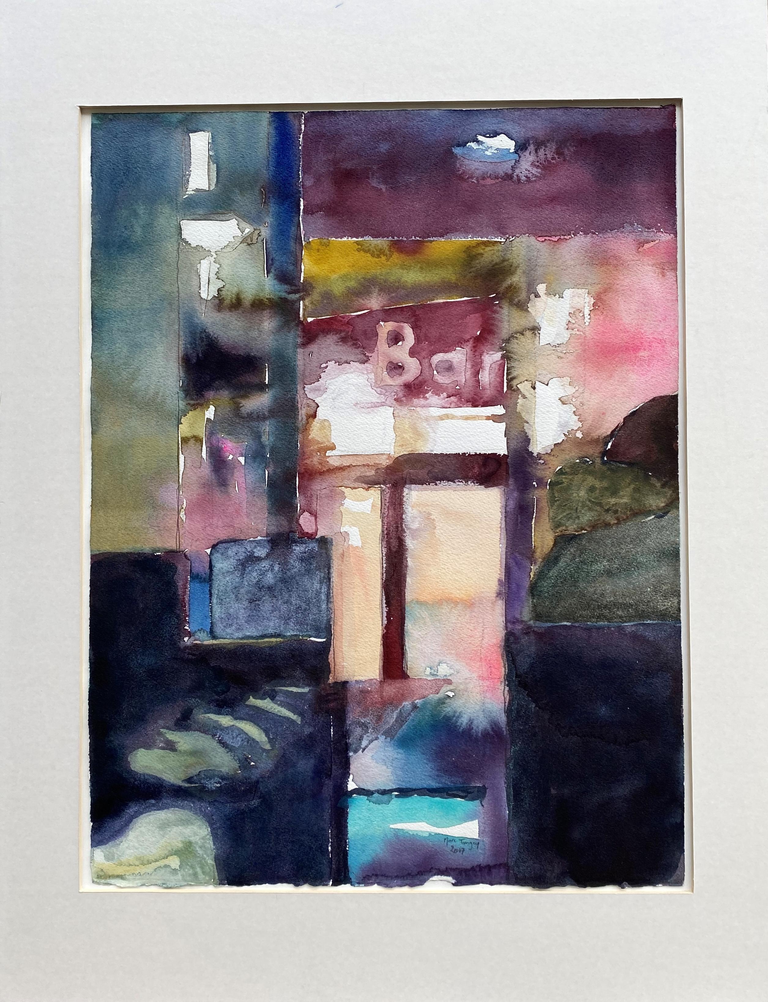 Paris, la nuit/París de noche - Painting de Marc Tanguy