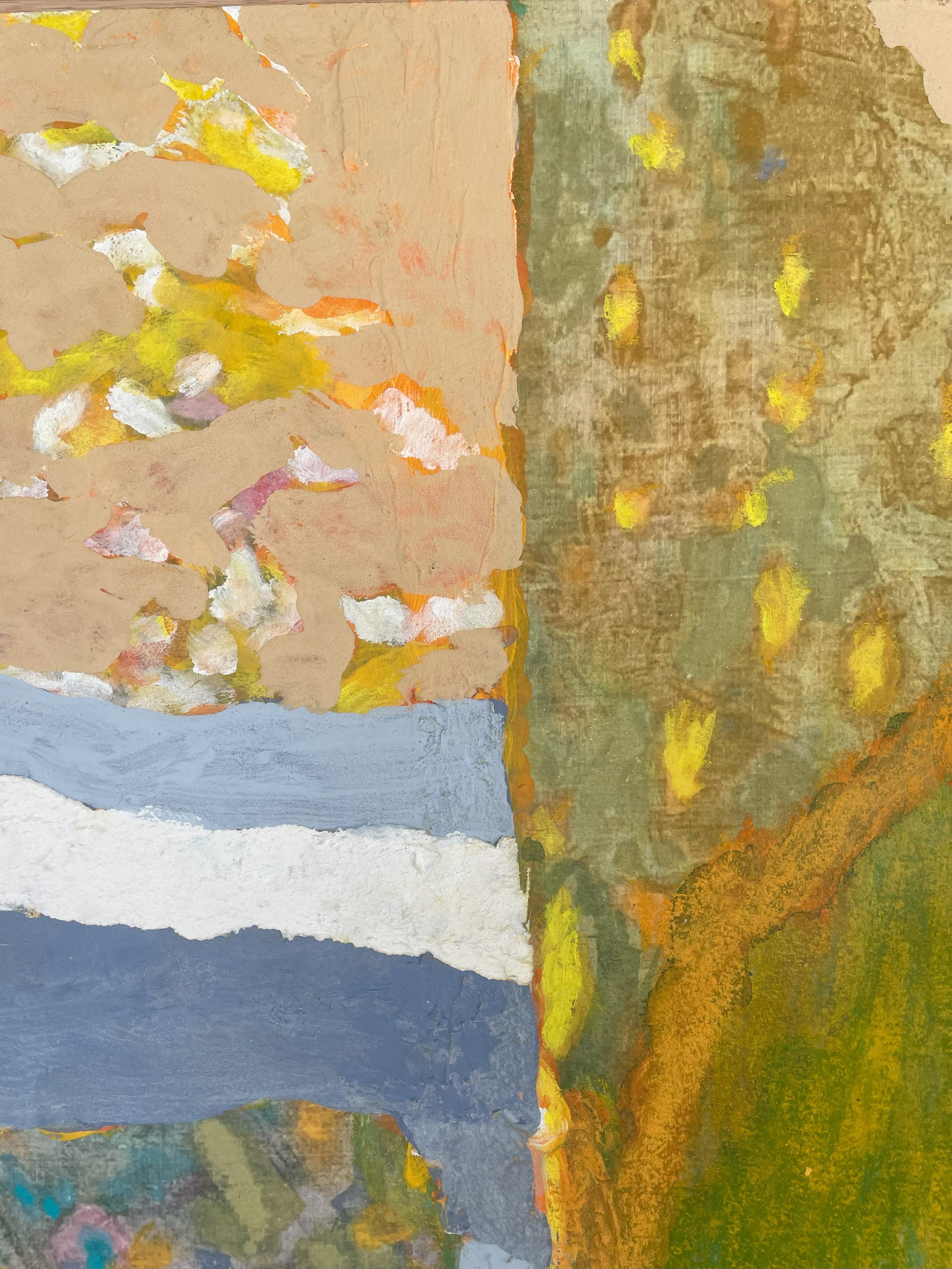 Paysage, óleo y acrílico sobre papel de Marc Tanguy en venta 2