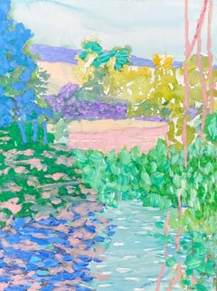 Serein, peinture à l'huile et acrylique sur toile de Marc Tanguy