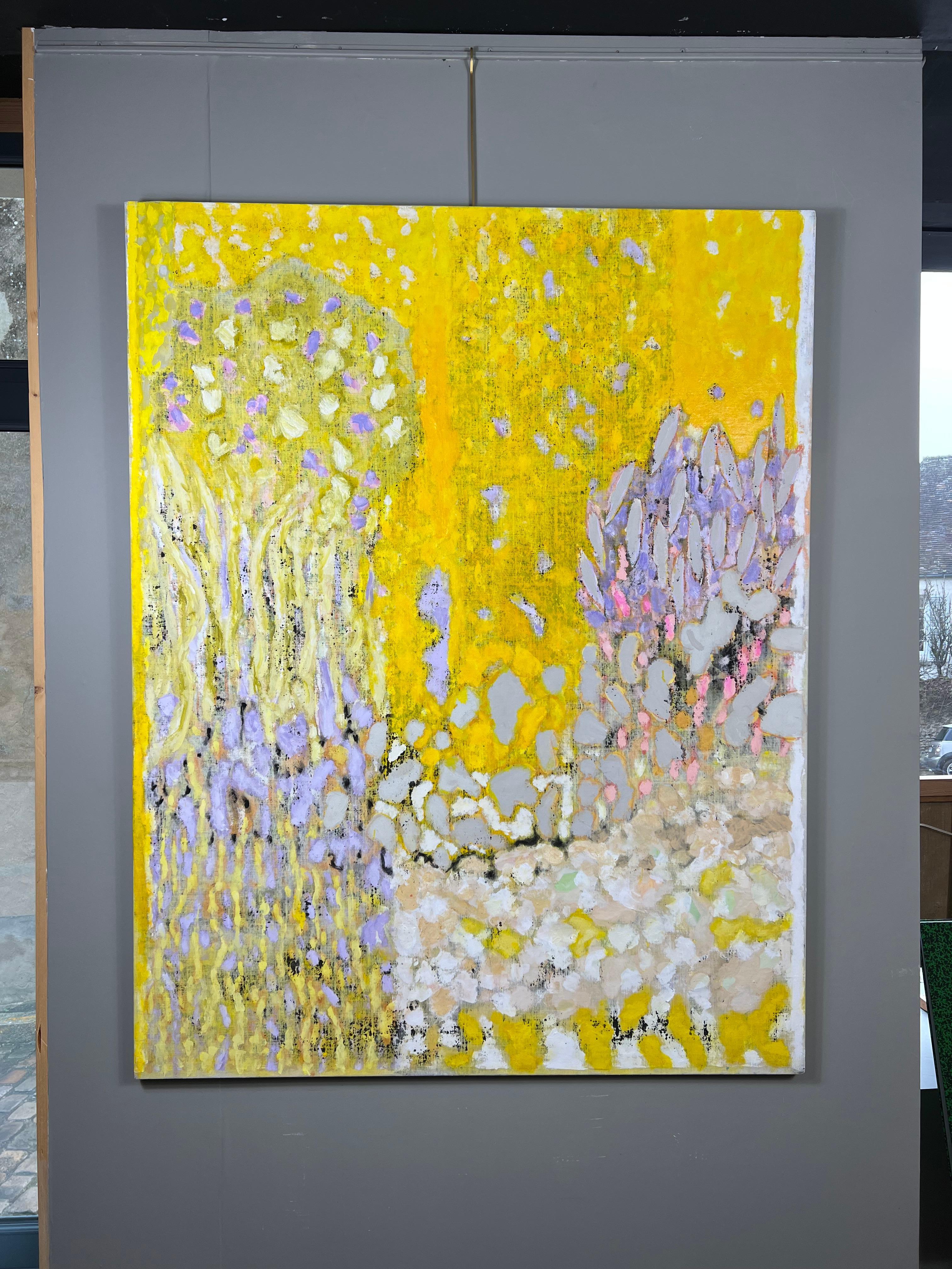 Yellow garden, Oil and Acrylic garden by Marc Tanguy 2