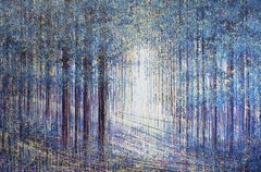 Bright Light In The Forest:: peinture à l'acrylique sur toile
