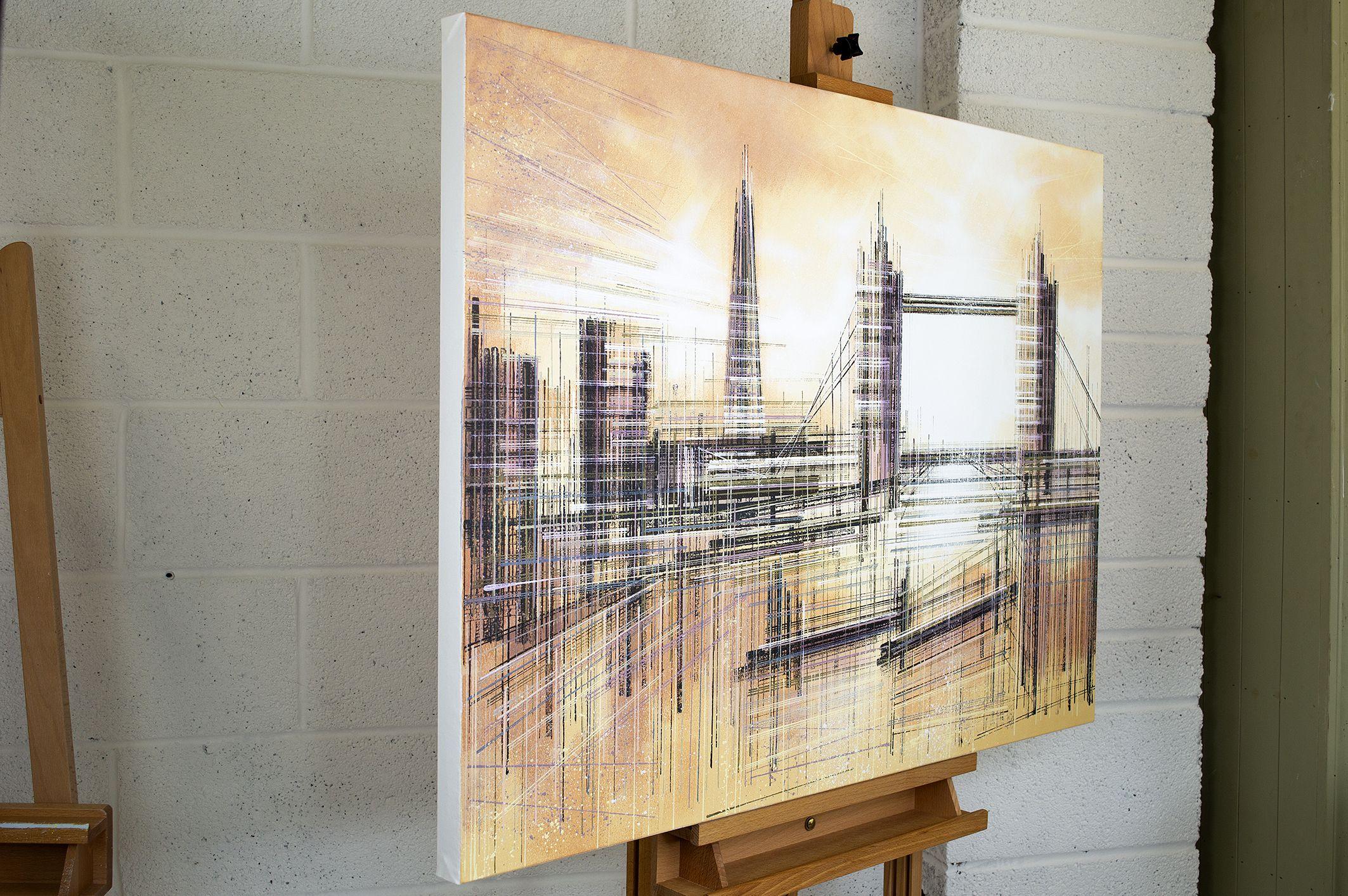 Composition du pont de la Tour de Londres n° 2 (2022), peinture, acrylique sur toile 2