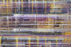 London Under A Bright Sunset, peinture, acrylique sur toile