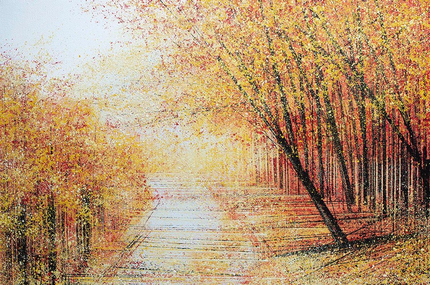 Marc Todd Marc Todd Autumn Trees At Sunset Contemporary