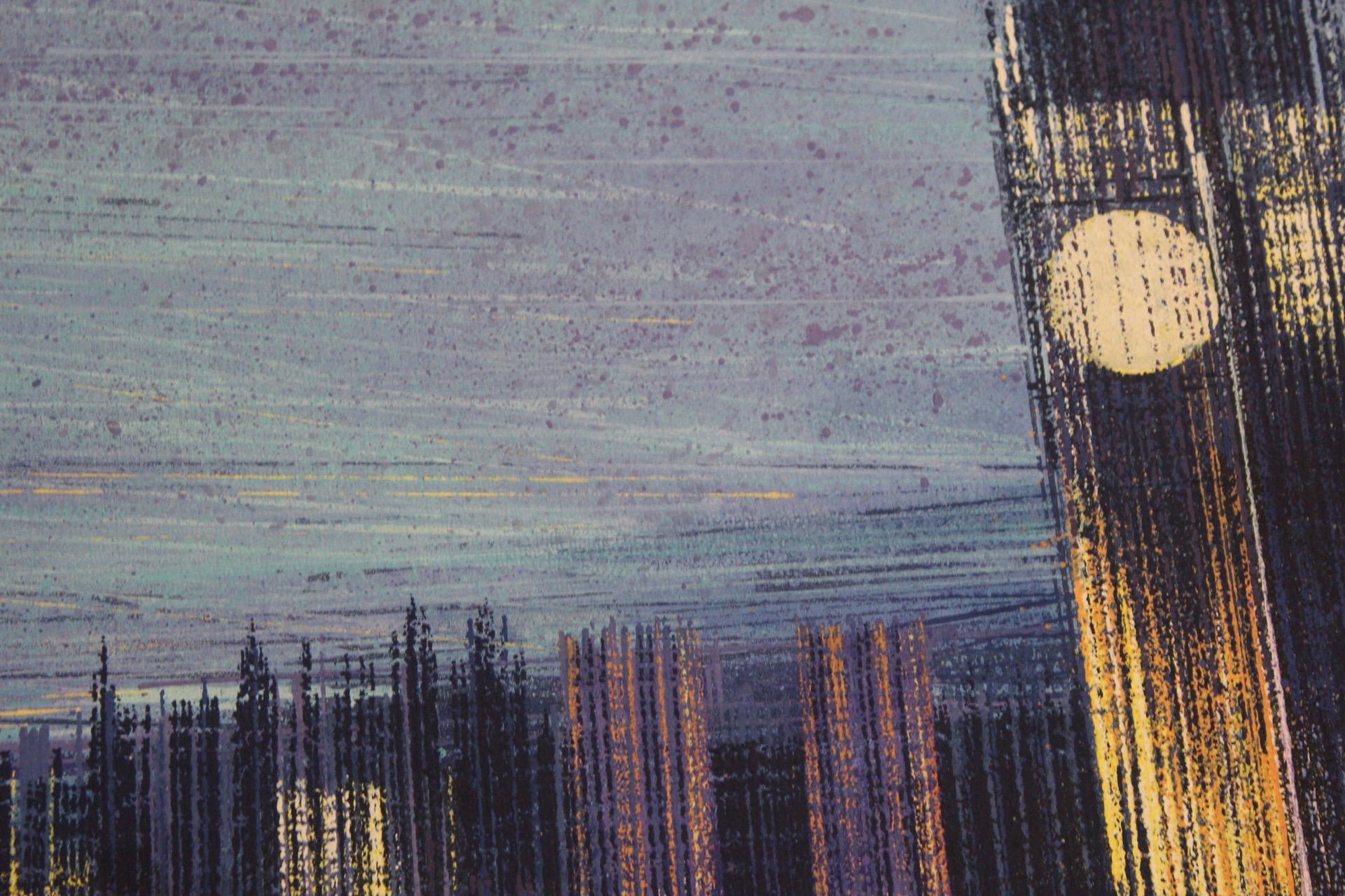 Marc Todd, Crepuscolo di Londra, Quadro originale di paesaggio urbano in vendita 3