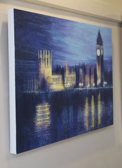 Marc Todd, London Dusk, Original cityscape painting