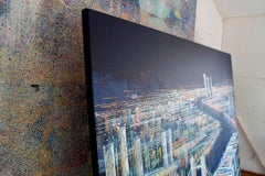 Marc Todd, London Illuminated At Night, peinture originale de paysage urbain contemporain
