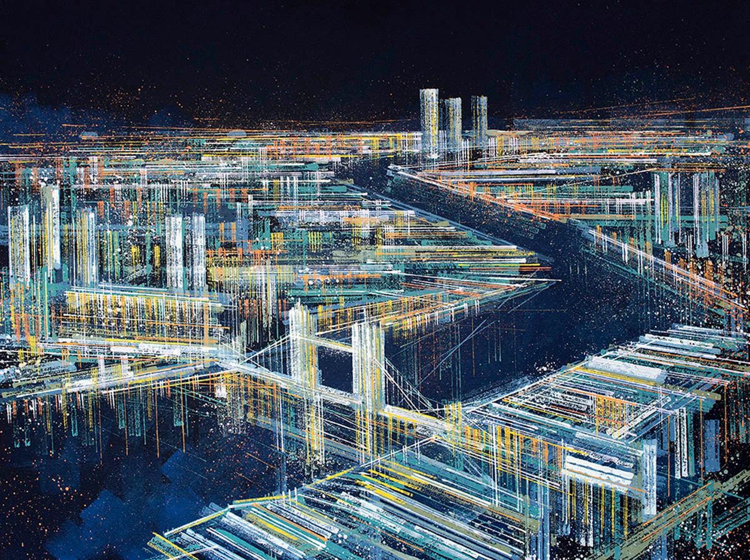 Marc Todd Marc Todd London Illuminated At Night Original