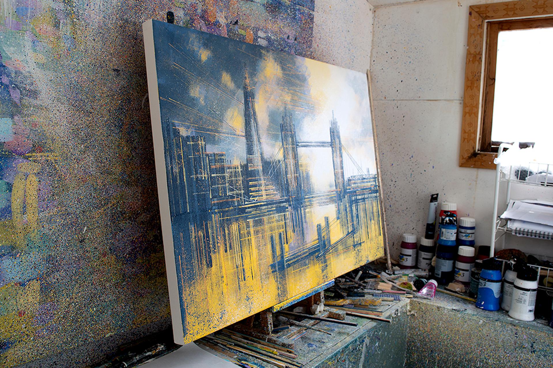 Marc Todd, London – Tower Bridge At Sunset, Original Painting, London Art 1
