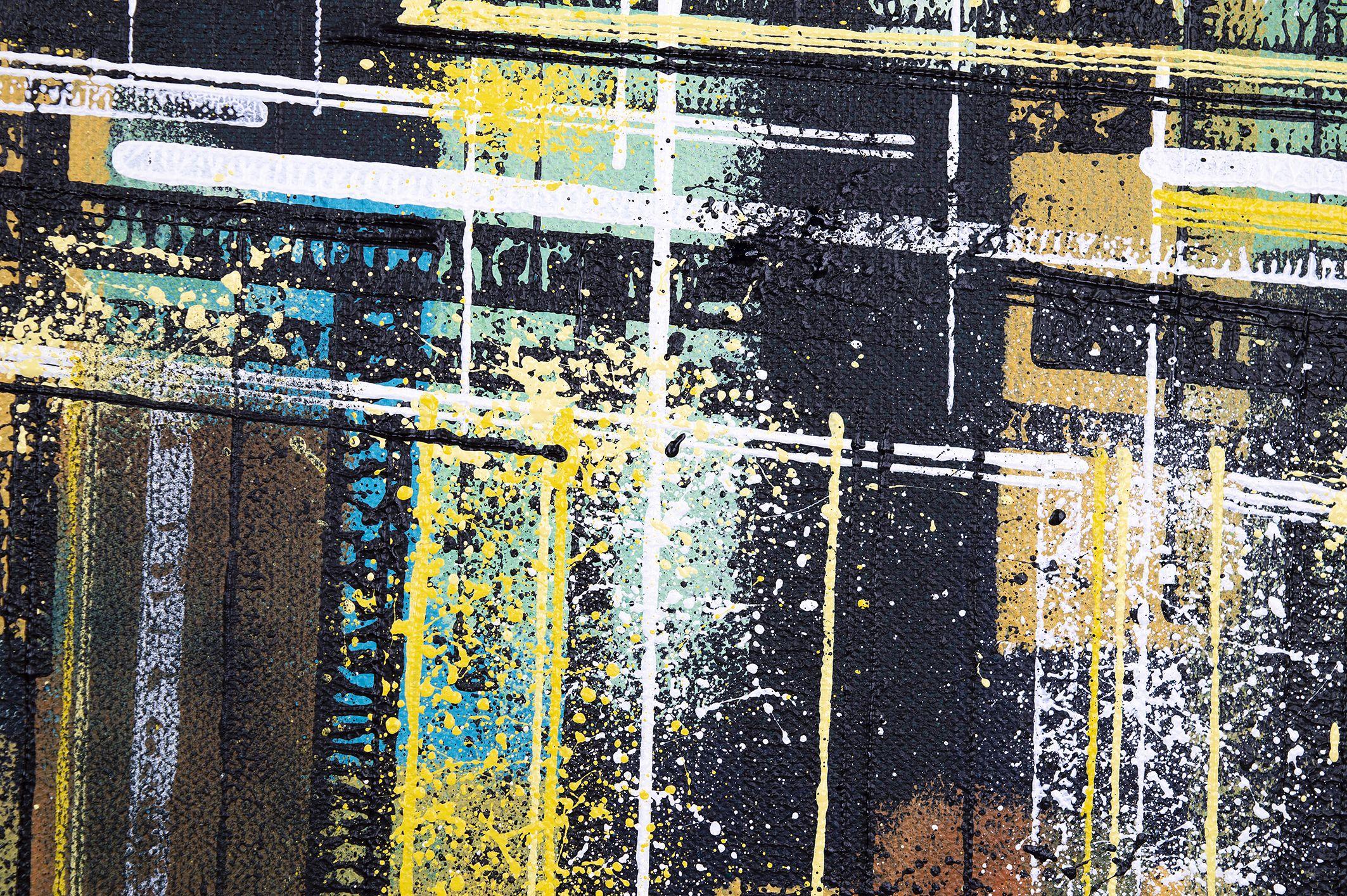 Sinfonía de Nueva York - Pintura grande, Pintura, Acrílico sobre lienzo en venta 1