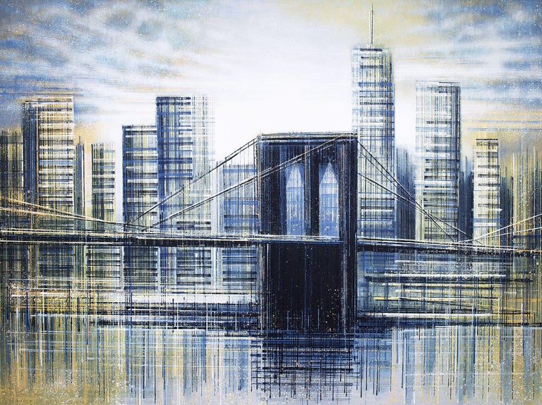 Marc Todd - New York - The Brooklyn Bridge Under A Soft Sunset ...
