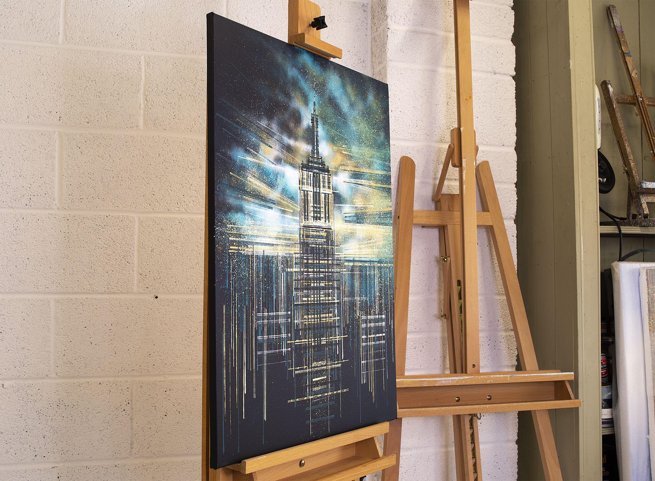 New York - The Empire State Building, Painting, Acrylic on Canvas 1