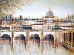 Roma al atardecer, Pintura, Acrílico sobre lienzo