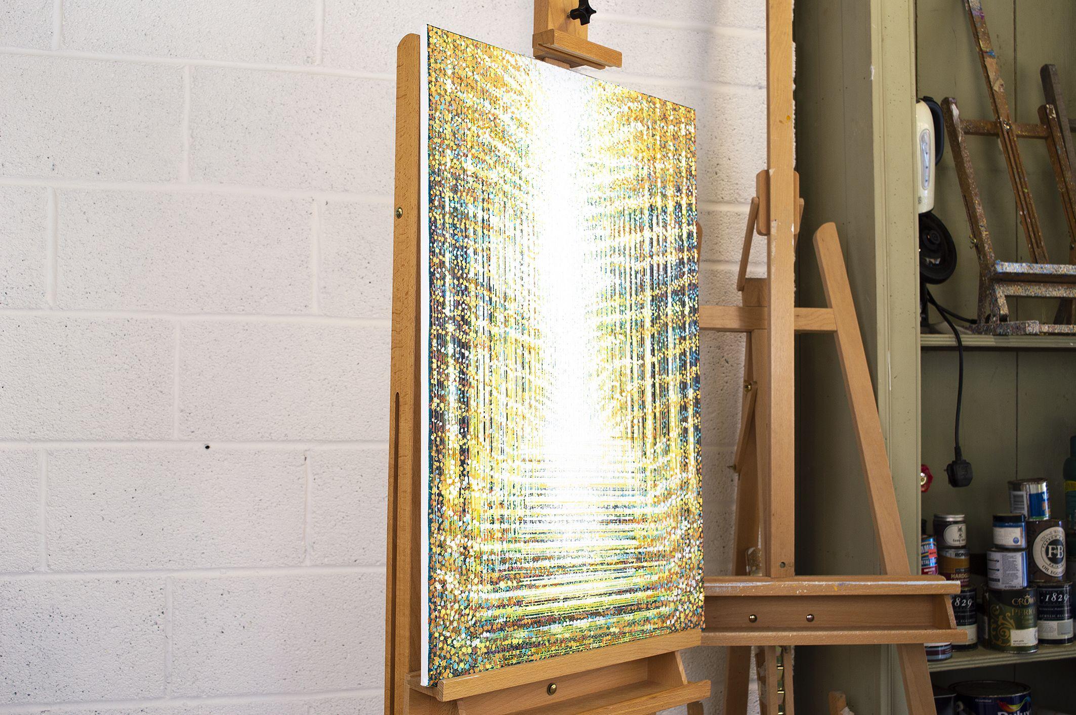 Alberi estivi alla luce del pomeriggio, Pittura, Acrilico su tela 2