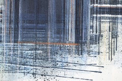 Il ponte di Brooklyn al tramonto - Composizione 2, Pittura, Acrilico su tela